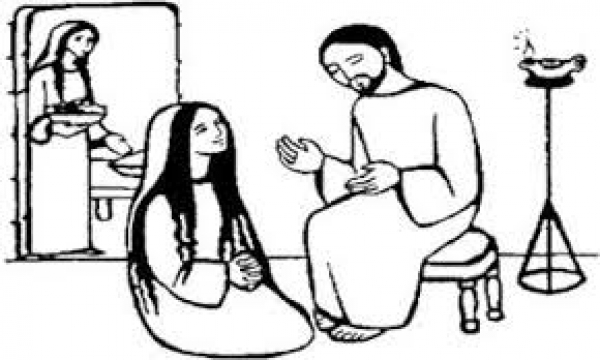 « Ua vae Maria i te hope taetae meitaì atu. Aòè e takiìa me io īa. » 